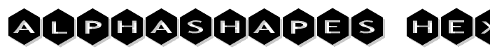 AlphaShapes hexagons font